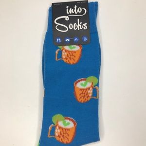 Into Socks Men's Blue Socks Moscow Mule Size 7-12,